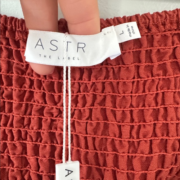 Tuckernuck ASTR THE LABEL Angeles Cutout Linen Blend Midi Dress Size L - Picture 7 of 14